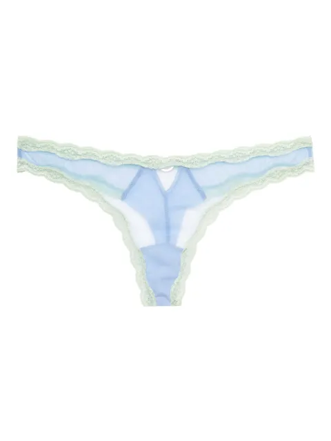 Fleur Du Mal tanga con ribete de encaje