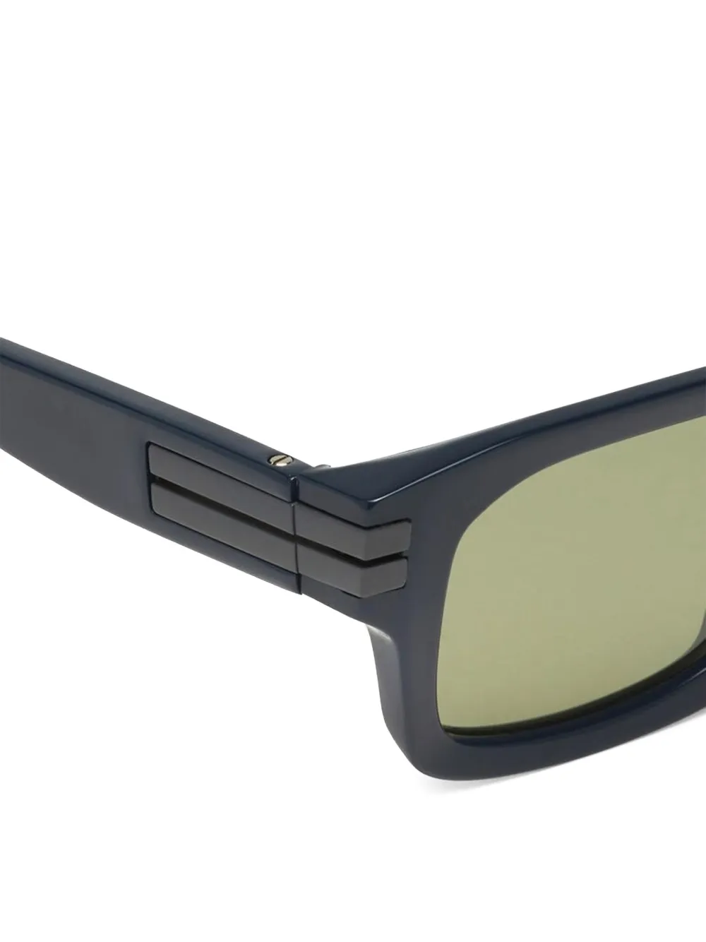 Zegna Zonnebril met vierkant montuur Blauw