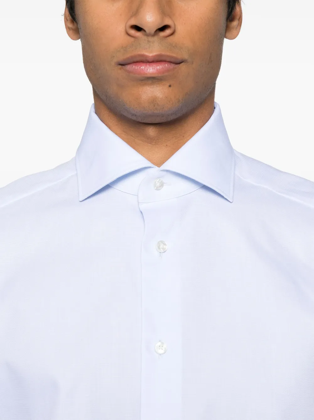 Zegna Katoenen overhemd Blauw