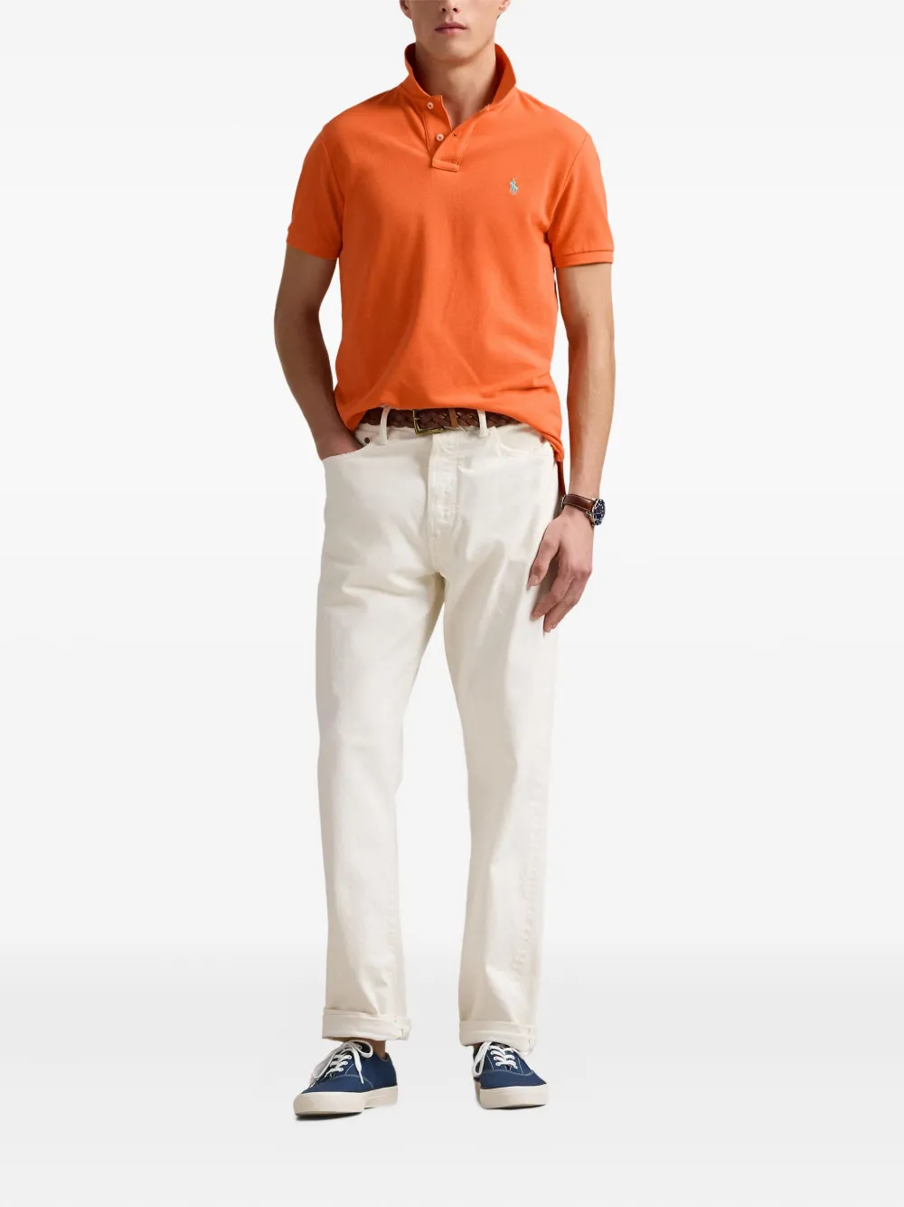 Polo Ralph Lauren Piqué poloshirt Oranje