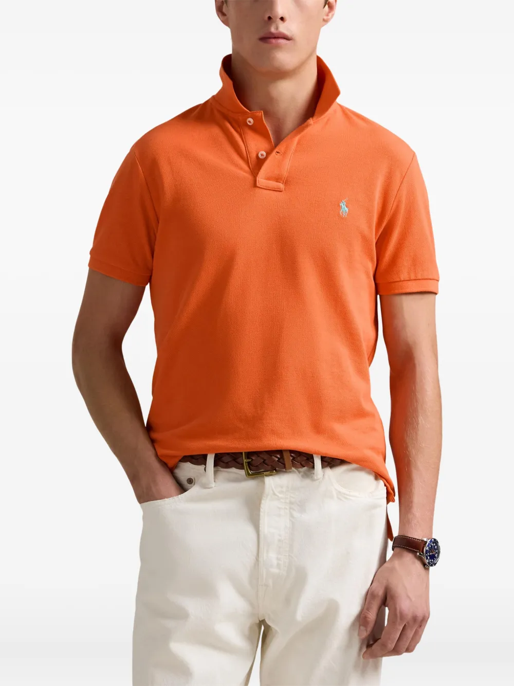 Polo Ralph Lauren Piqué poloshirt Oranje