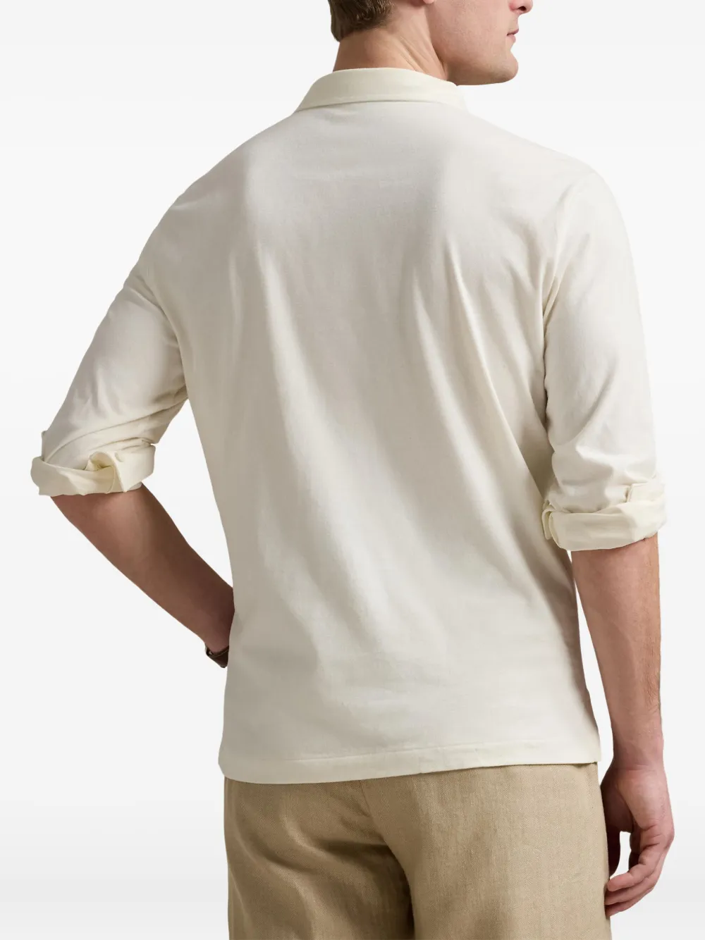 Polo Ralph Lauren Poloshirt met lange mouwen Wit