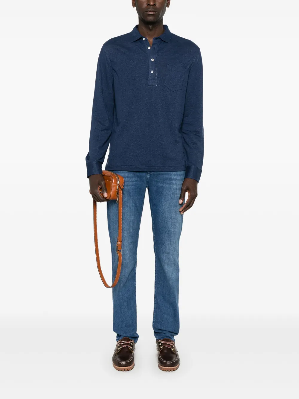 Polo Ralph Lauren Linnen poloshirt Blauw