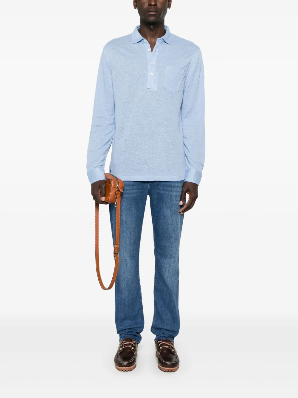 Polo Ralph Lauren Linnen poloshirt Blauw
