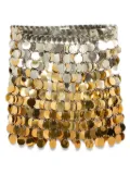 Rabanne gradient-effect mini skirt - Gold