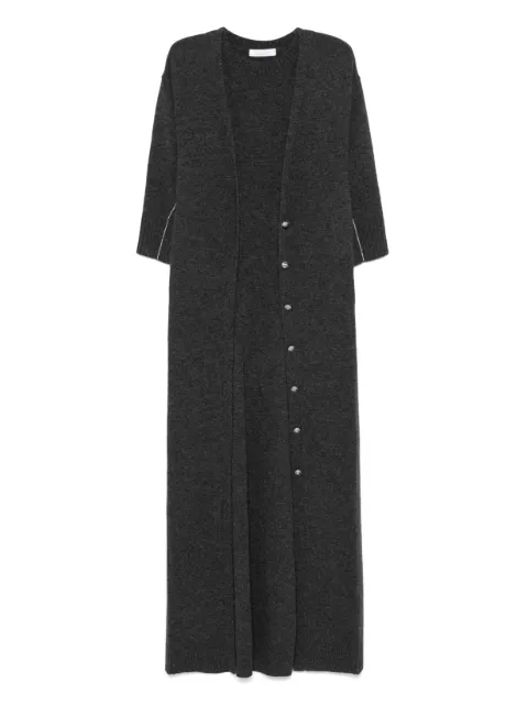 Rabanne vestido midi a capas