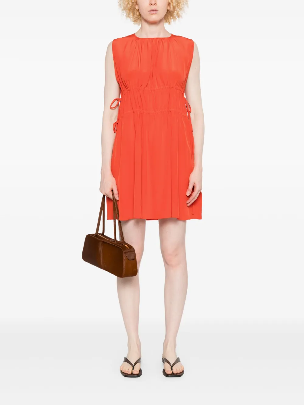 Asceno Como mini dress - Oranje