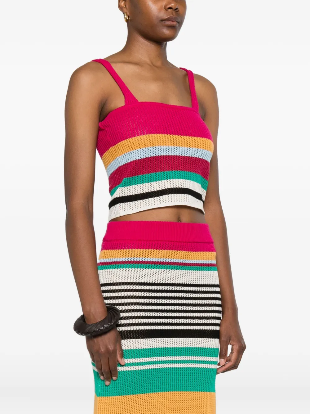Cala de la Cruz Sun cropped top Roze