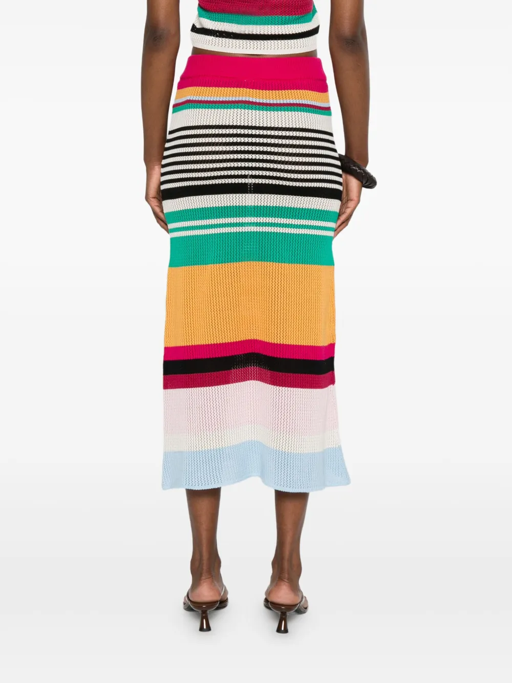 Cala de la Cruz Luciana midi-rok Beige