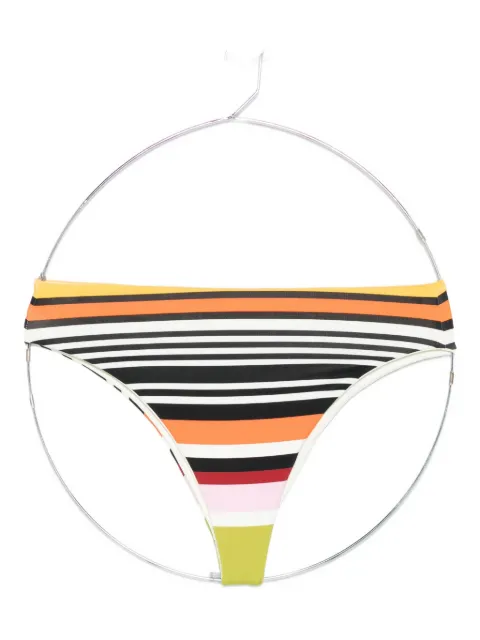 Cala de la Cruz stripped-pattern bikini bottom