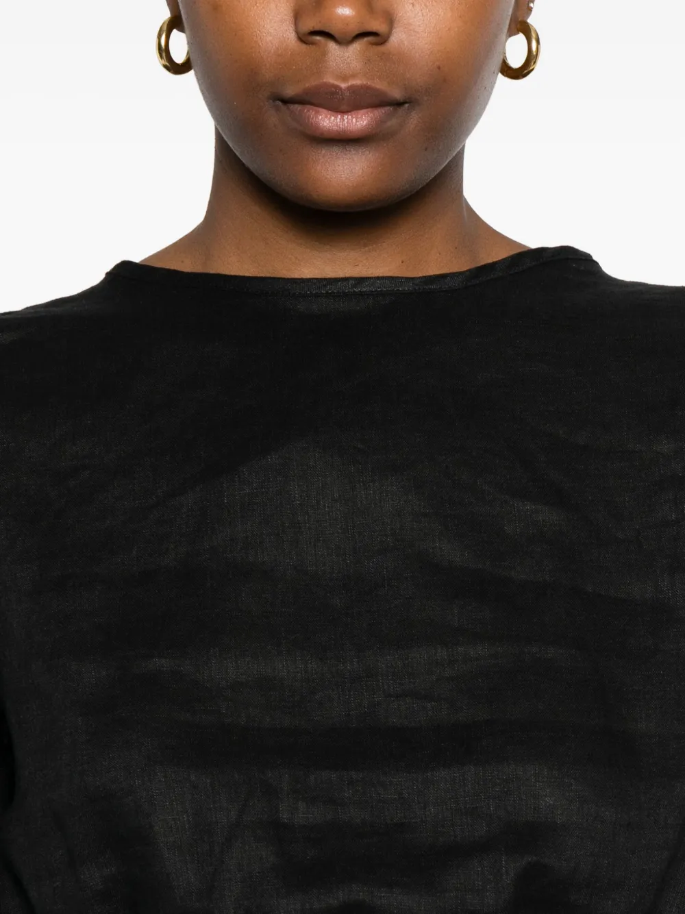 Cala de la Cruz Marina cropped top Zwart