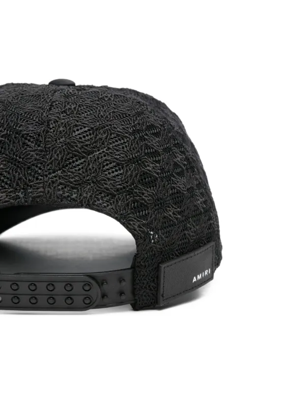 amiriキャップ黒 AMIRI M.A. Logo Embroidered Baseball Cap キャップ ブラック