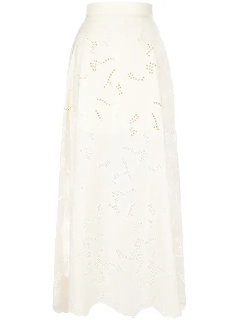 Elie Saab تنورة ماكسي مطرزة