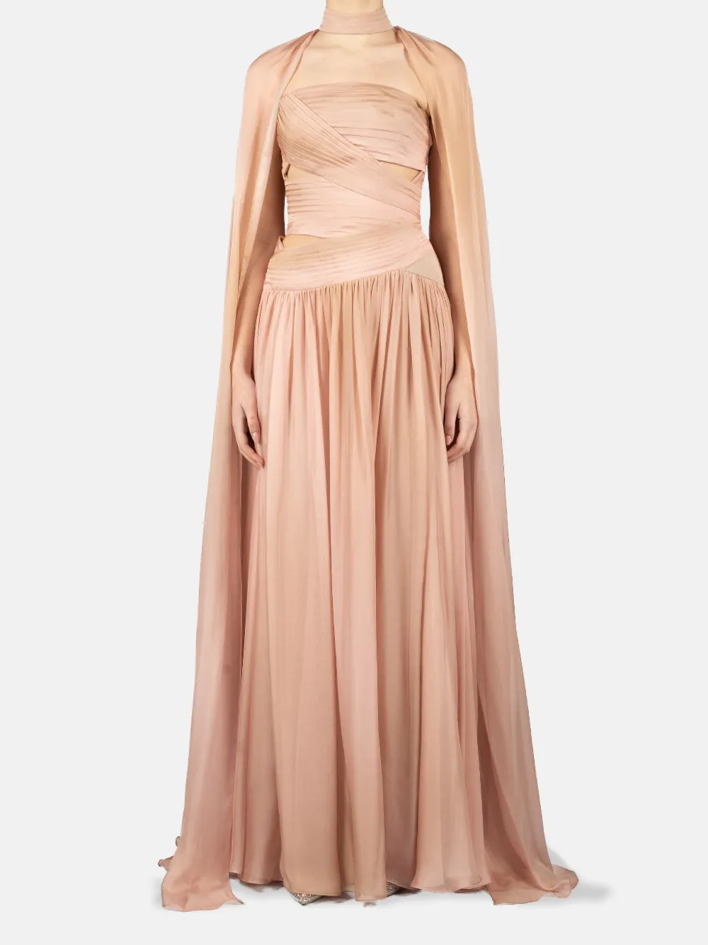 Elie Saab Chiffon avondjurk - Roze