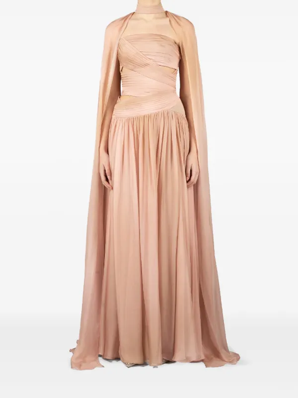 crepe formal dresses Gracy Navy Crepe Formal Maxi Dress - US 2 main image 0