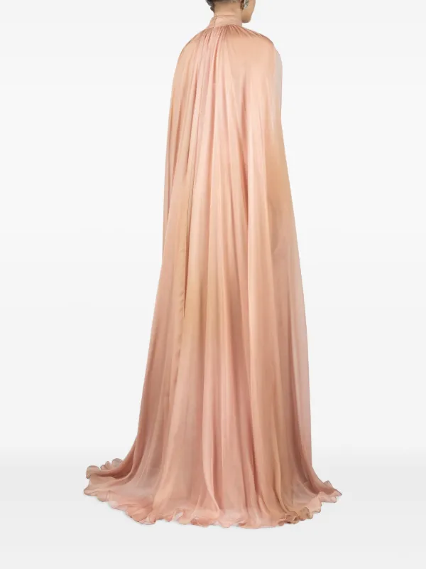 elie saab silk chiffon dress Elie Saab Embellished silk chiffon gown Elie Saab