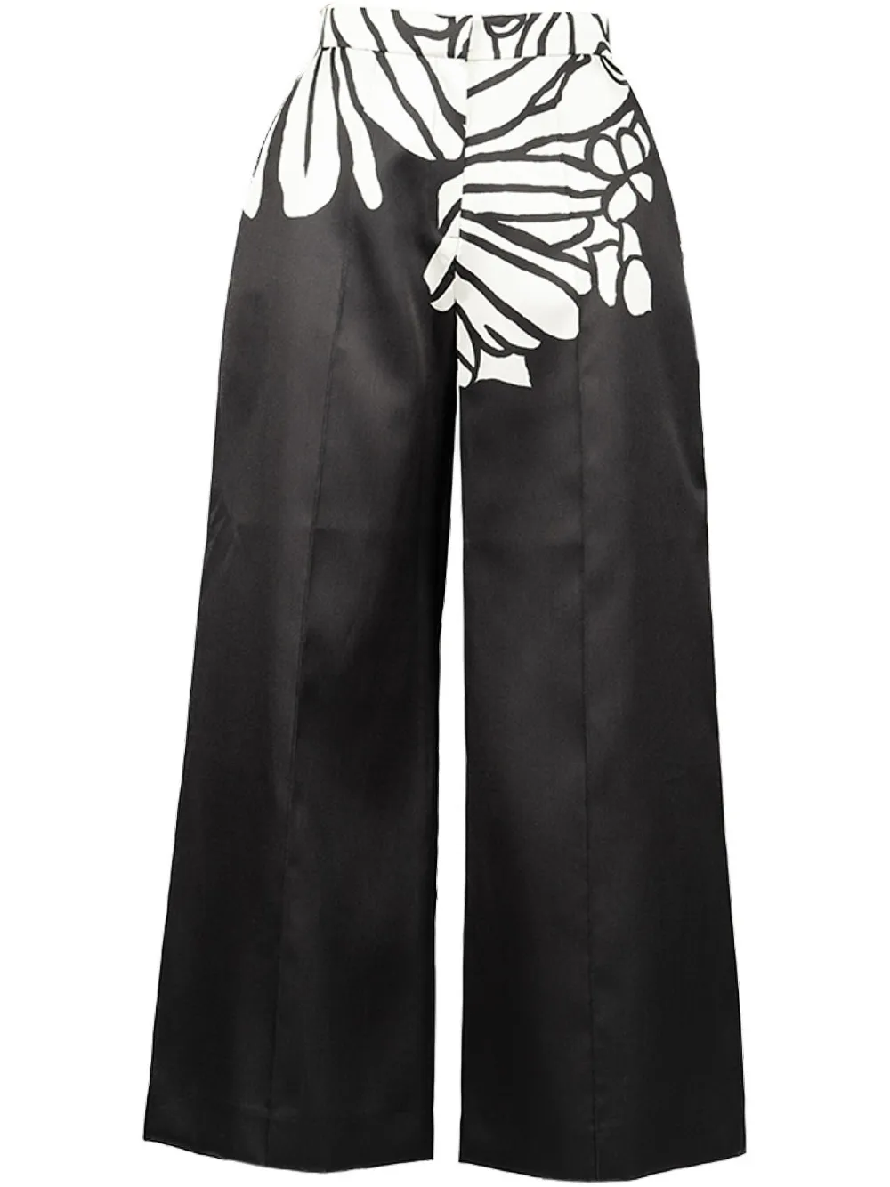 Printed Mikado trousers