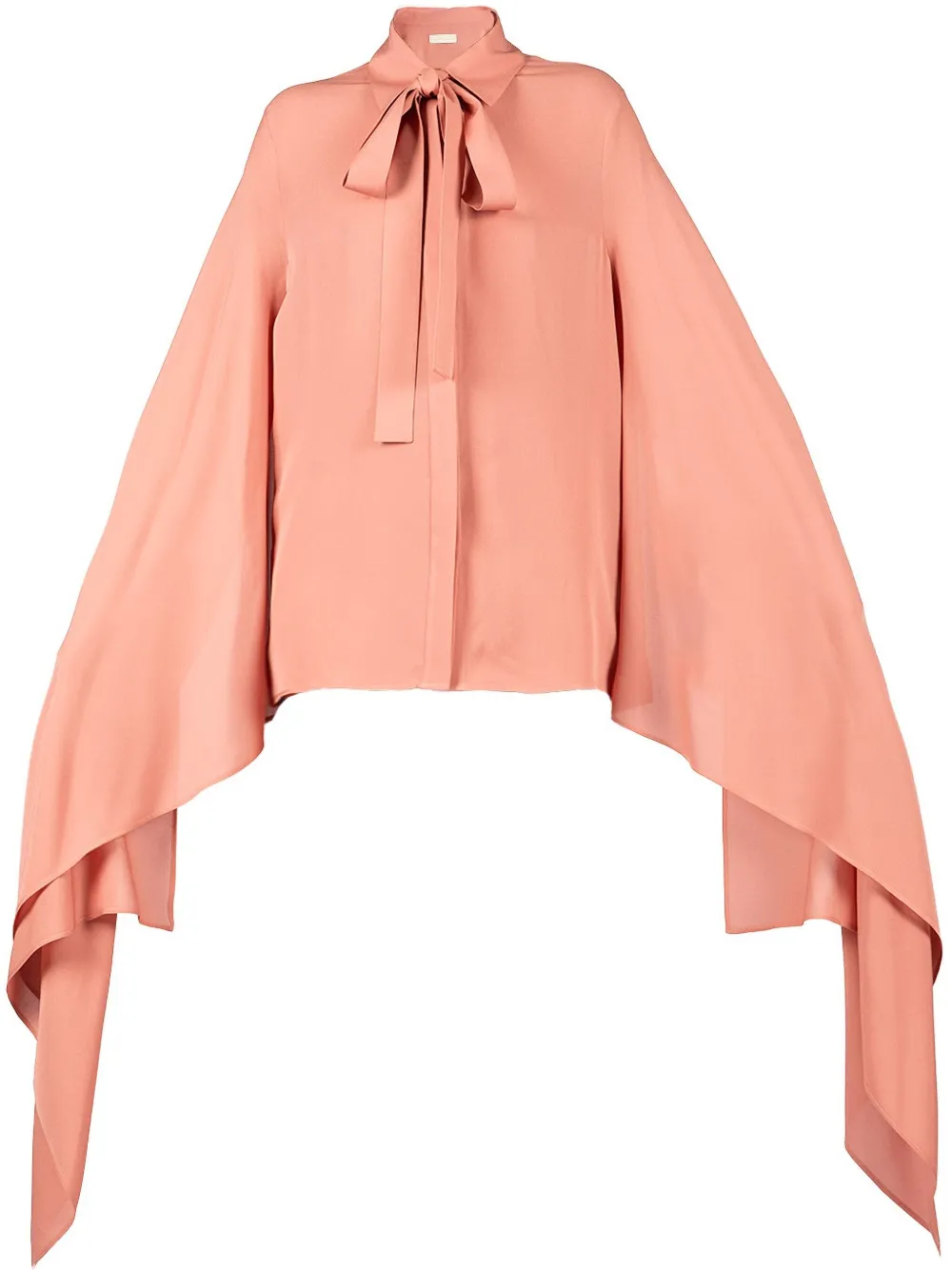 Elie Saab Blouse met gedrapeerde mouwen Roze