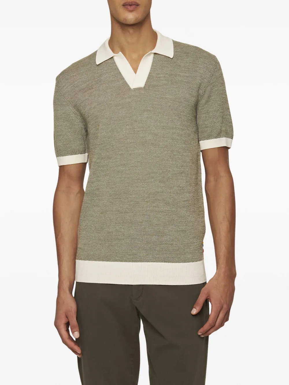 Orlebar Brown Horton T-shirt van merinowol - Groen