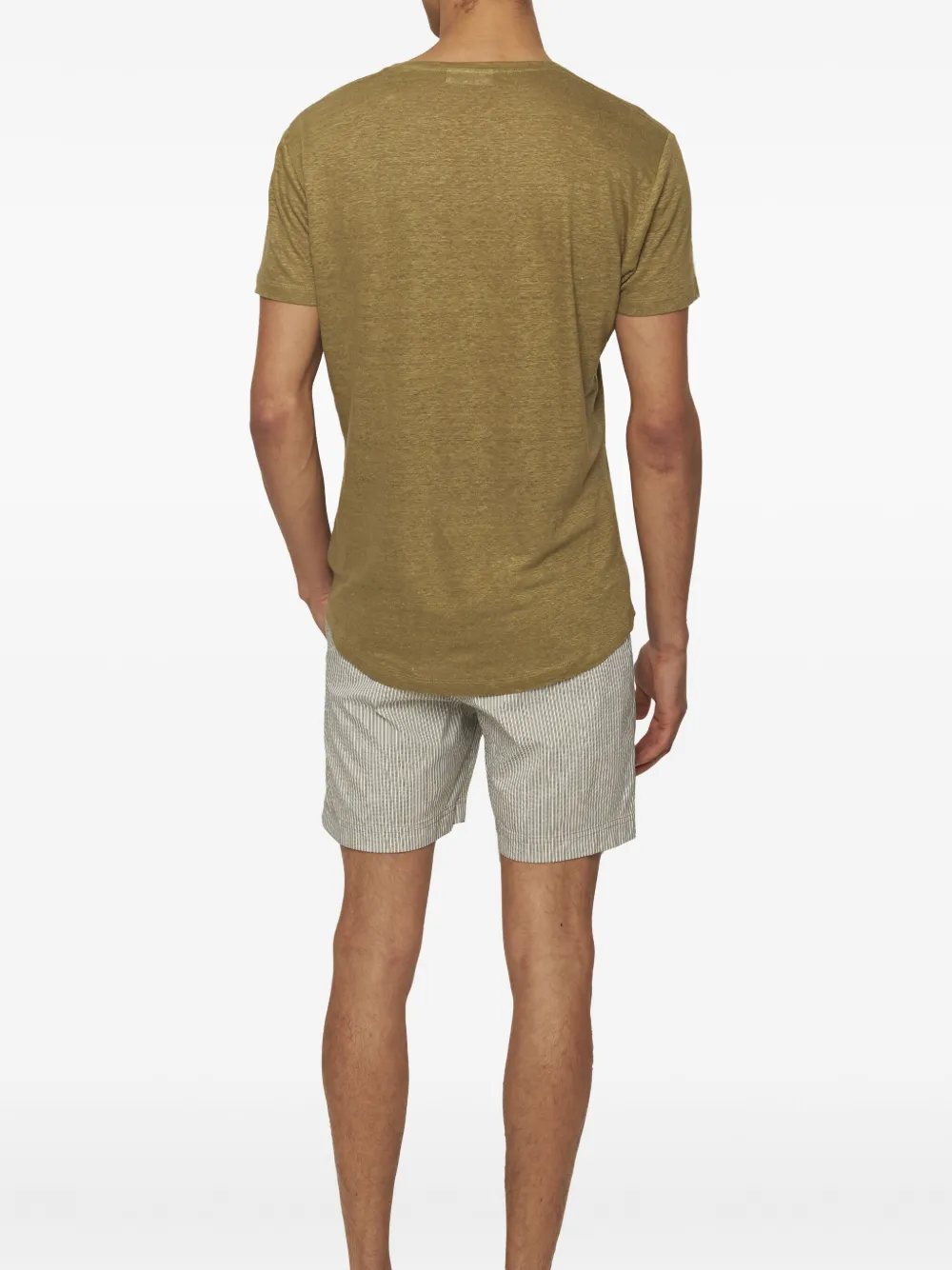 Orlebar Brown Linnen T-shirt Groen