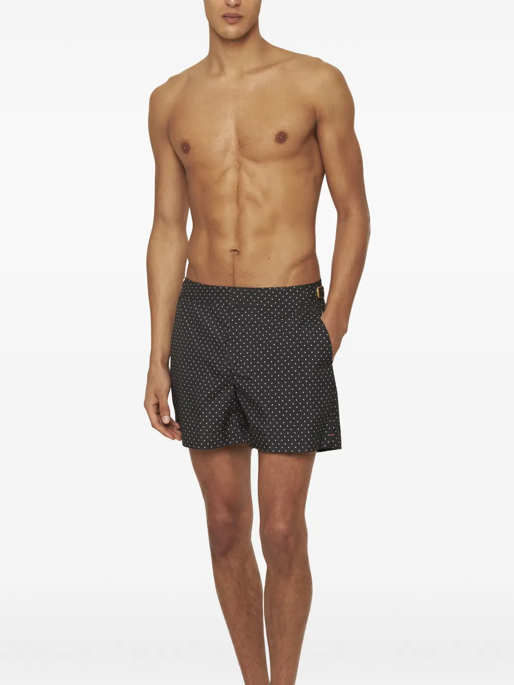 Orlebar Brown Zwembroek meet rits Zwart