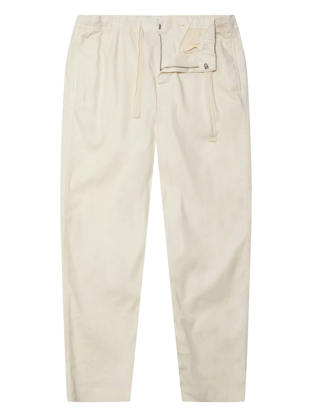 Orlebar Brown Alex Tapered Stretch Linen And Lyocell-blend Drawstring Trousers In Neutrals