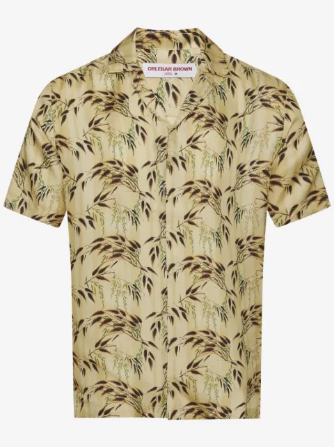 Orlebar Brown camisa de seda Maitan