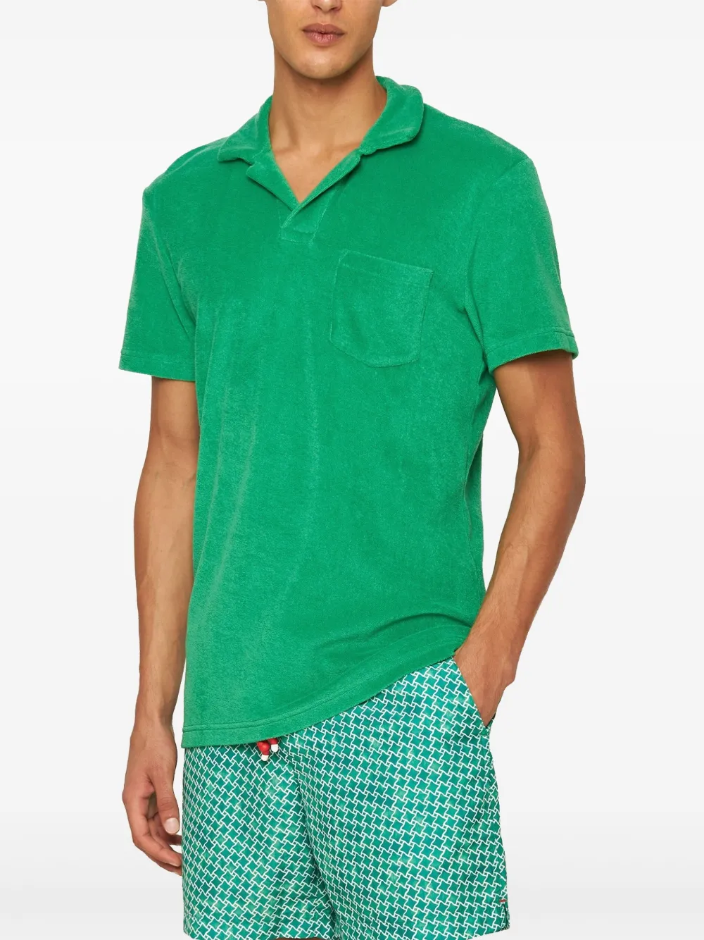 Orlebar Brown Poloshirt van biologisch katoen Groen