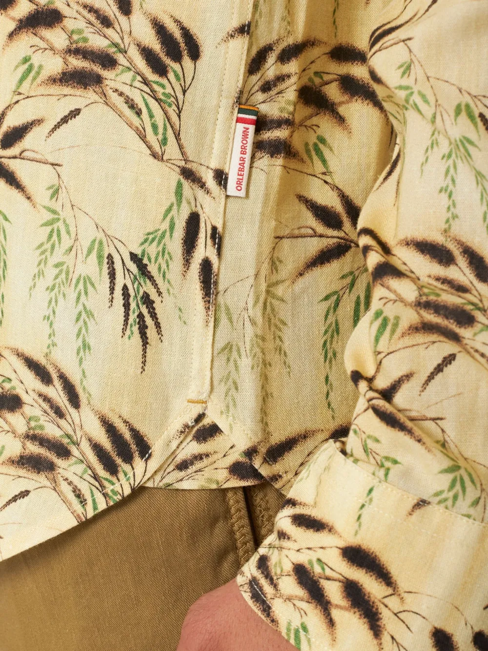 Orlebar Brown Colburn overhemd Beige