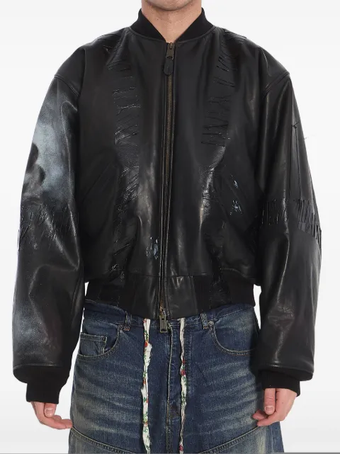 Balenciaga chamarra con logo estampado
