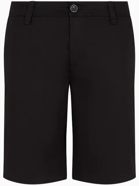 Armani Exchange logo-plaque shorts