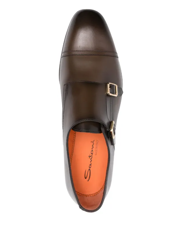 Santoni モンクストラップ シューズ | ブラウン | FARFETCH JP