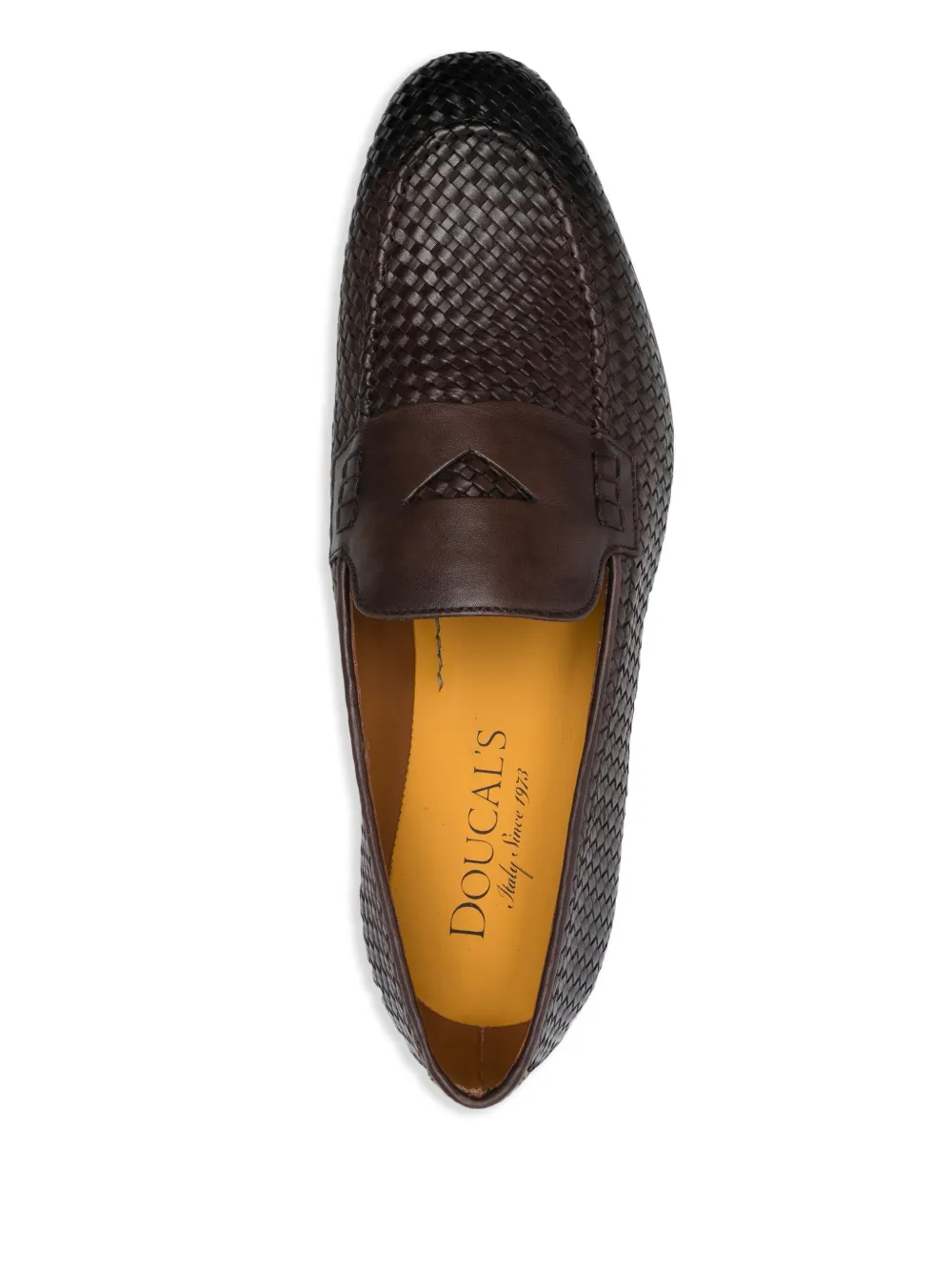 Doucal's leather loafers Brown