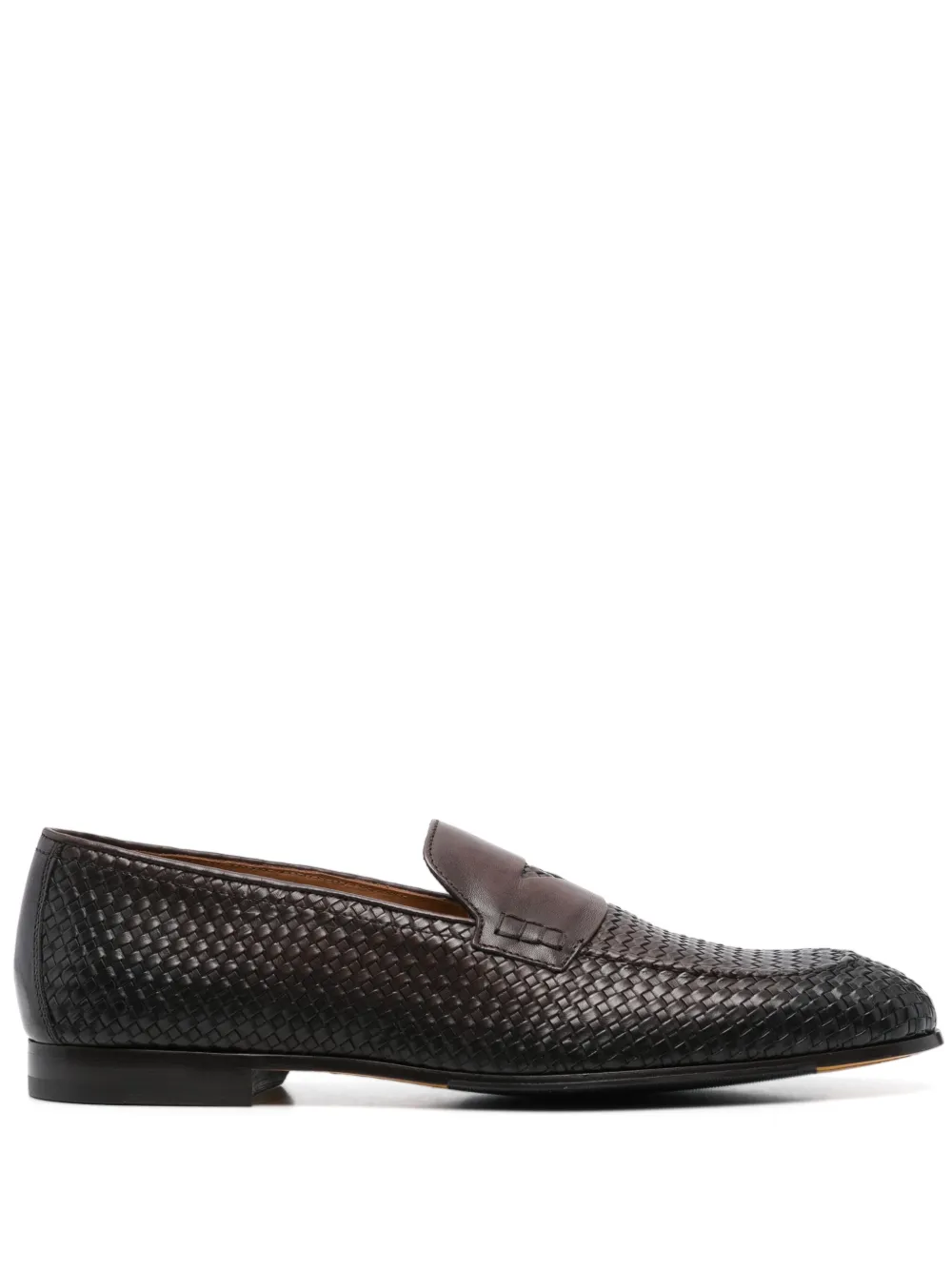 Doucal's leather loafers Brown