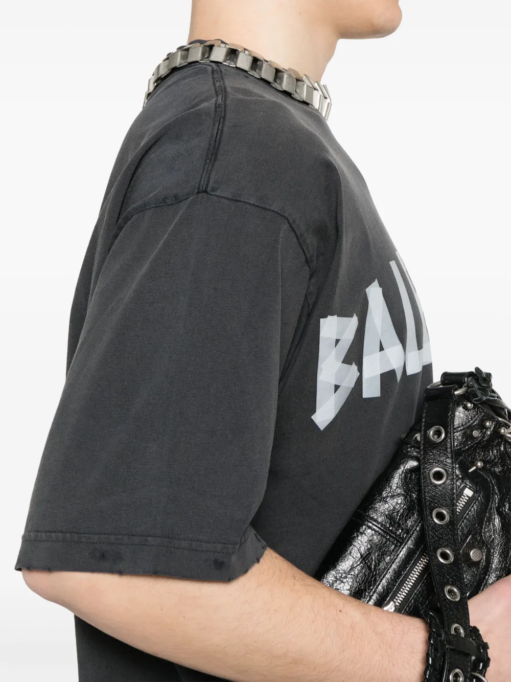 Balenciaga Tape Type T-shirt Zwart