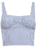 Fleur Du Mal striped top - Blue