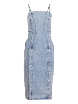 white christmas dresses Julia Denim Dress – Annie Finch Boutique main image 0