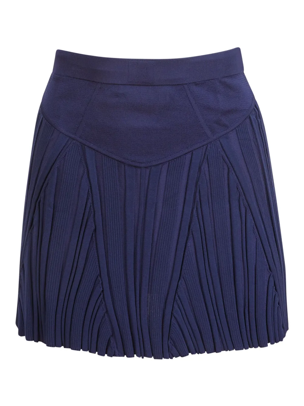 Fleur Du Mal ribbed mini skirt - Blauw