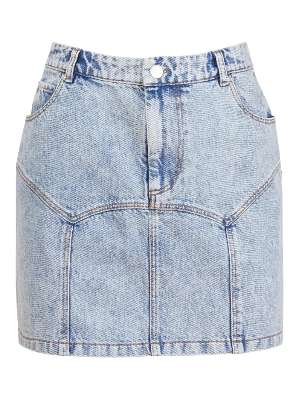 Fleur Du Mal minijupe en coton | bleu | Image 1