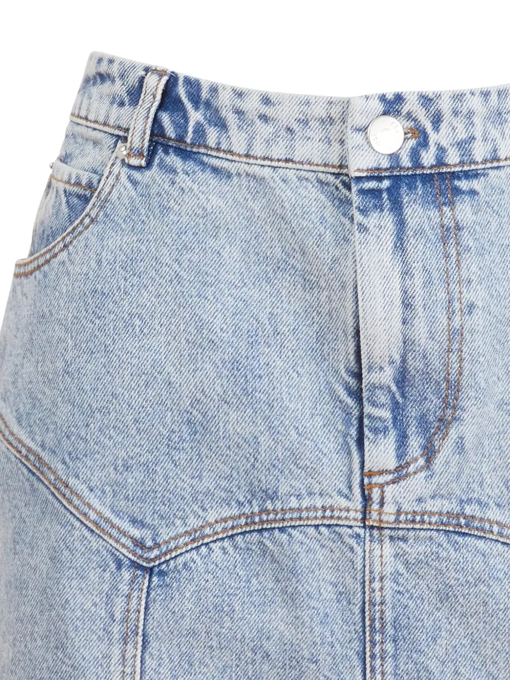 Fleur Du Mal Katoenen mini-rok - Blauw