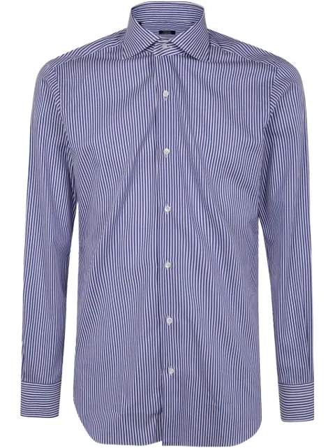 Barba camisa con rayas estampadas