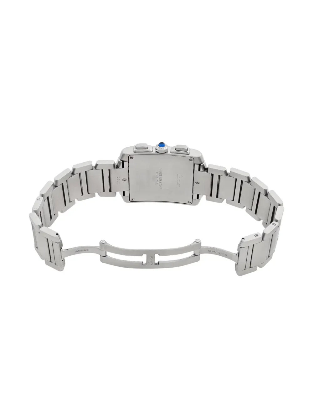 Pre-owned Cartier  Tank Francaise 28mm In White