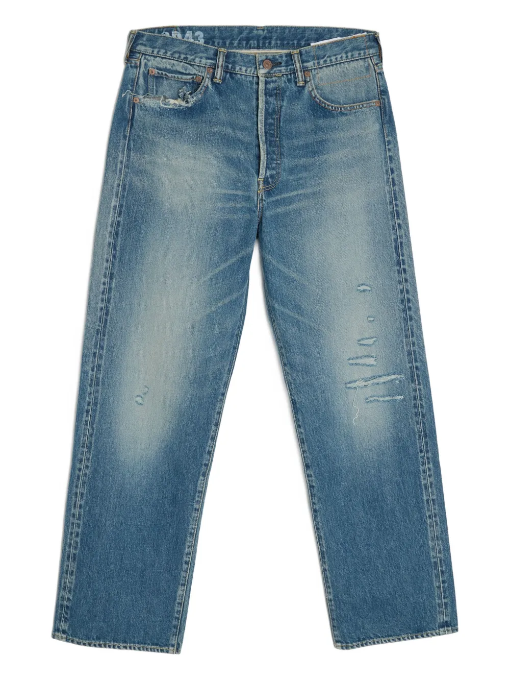 visvim jeans rectos con efecto envejecido | azul | Image 1