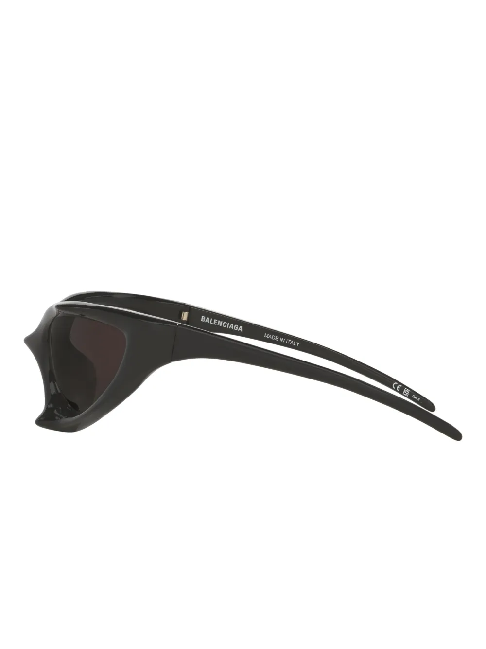 Balenciaga Black Runner Cat Sunglasses In Black