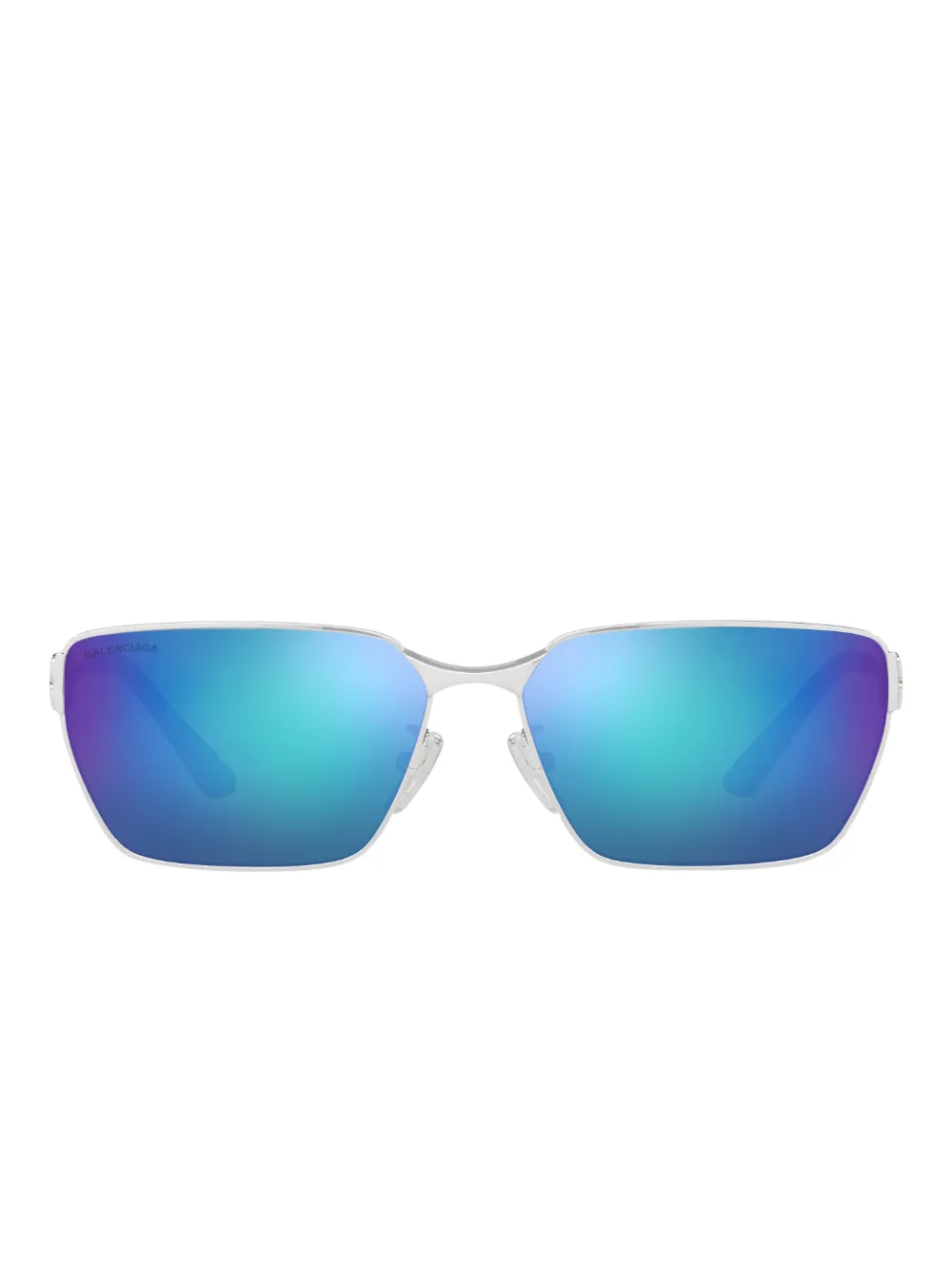 Balenciaga Eyewear rectangle-frame sunglasses | Silver | Image 1