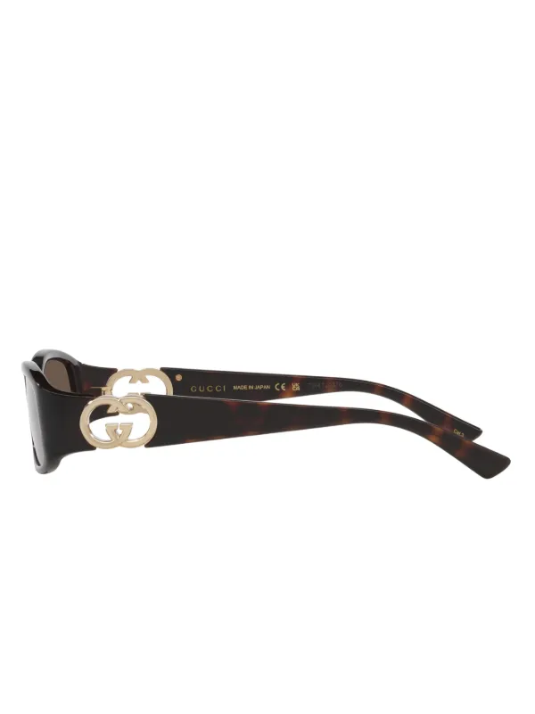GUCCIサングラス Gucci Eyewear GC002287 rectangle-frame Sunglasses | Brown