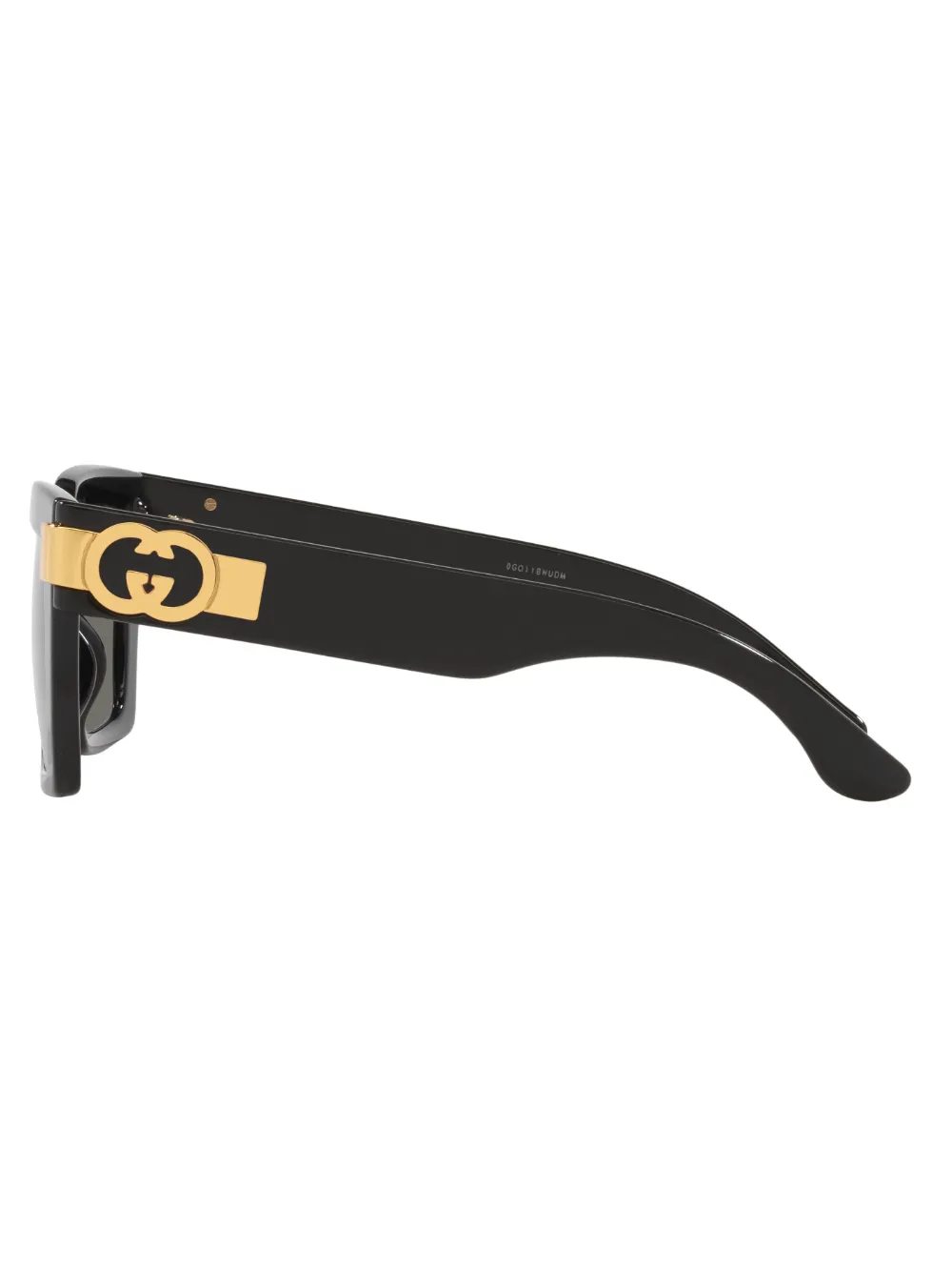 Gucci Womens Black Gg1689s Square-shape Acetate Sunglasses In Black