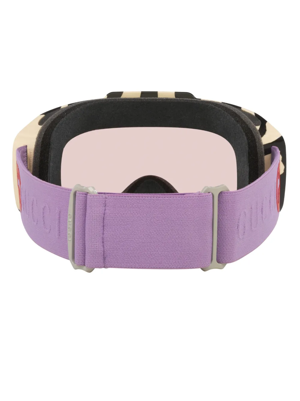 Gucci Striped Ski Goggles In Brown