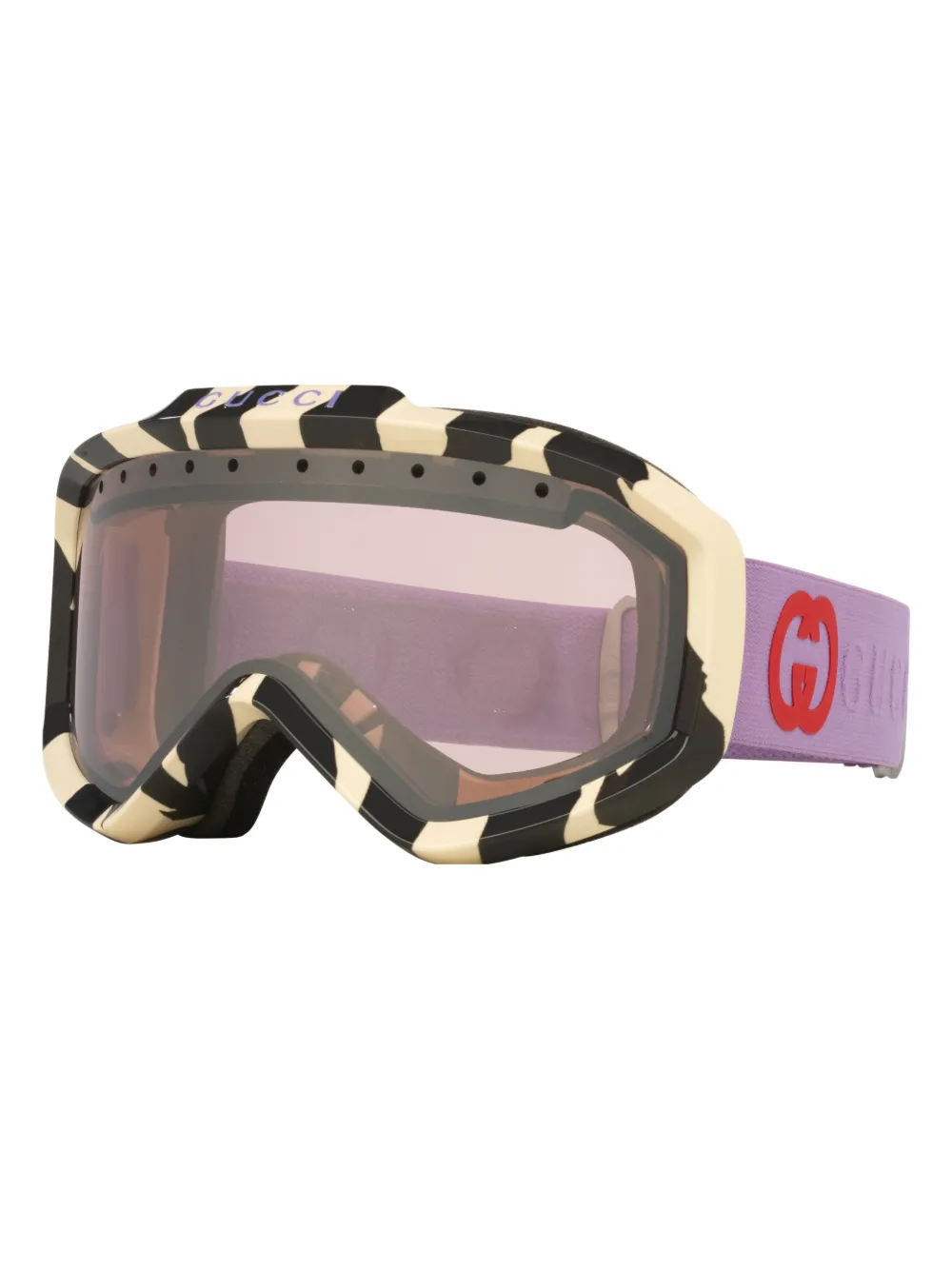 Image 2 of Gucci Eyewear striped ski goggles