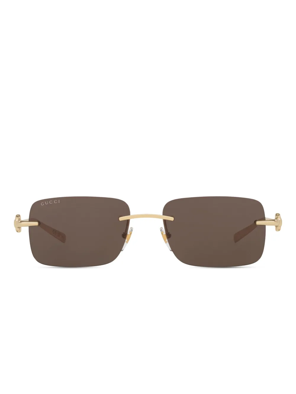 square-frame tinted sunglasses